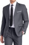 Mens Suit Slim Fit 2 Piece Suits,Two Button Solid Business Wedding Tuxedo Suit for Prom Suit Jacket and Pants