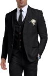 Retro Linen Mens Suit 3 Pieces Light Weight Casual Linen Summer Slim Fit Suits Tuxedo Jacket Blazer Vest Pant for Men