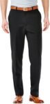 Men's  18 Classic Fit Flat Front Hidden Expandable Waistband Casual Pant
