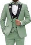 Men's Tuxedo Suit 3 Piece Slim Fit Suit for Men Tuxedo for Men Wedding Party Dinner Prom