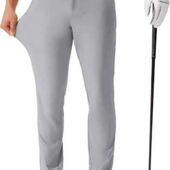 Men's Golf Pants 30"/32"/34" Inseam Lightweight Stretch Work Dress Pants