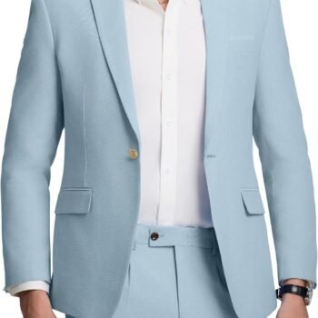 Mens Suit Slim Fit 2 Piece Suits for Men Formal Suit Jacket Pants Business Casual Suits Wedding Prom Tuxedos